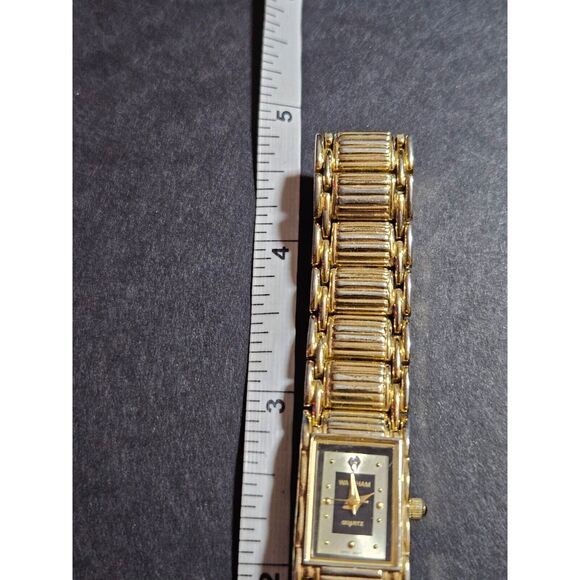 **Last Chance!! Final Sale** Waltham gold tone watch with diamond accent